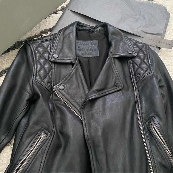 Allsaints Leather Jacket - Picture 7 of 13
